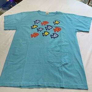 Gravity Graphics VTG Single Stitch Fish Blue T-Shirt One Size Fits All